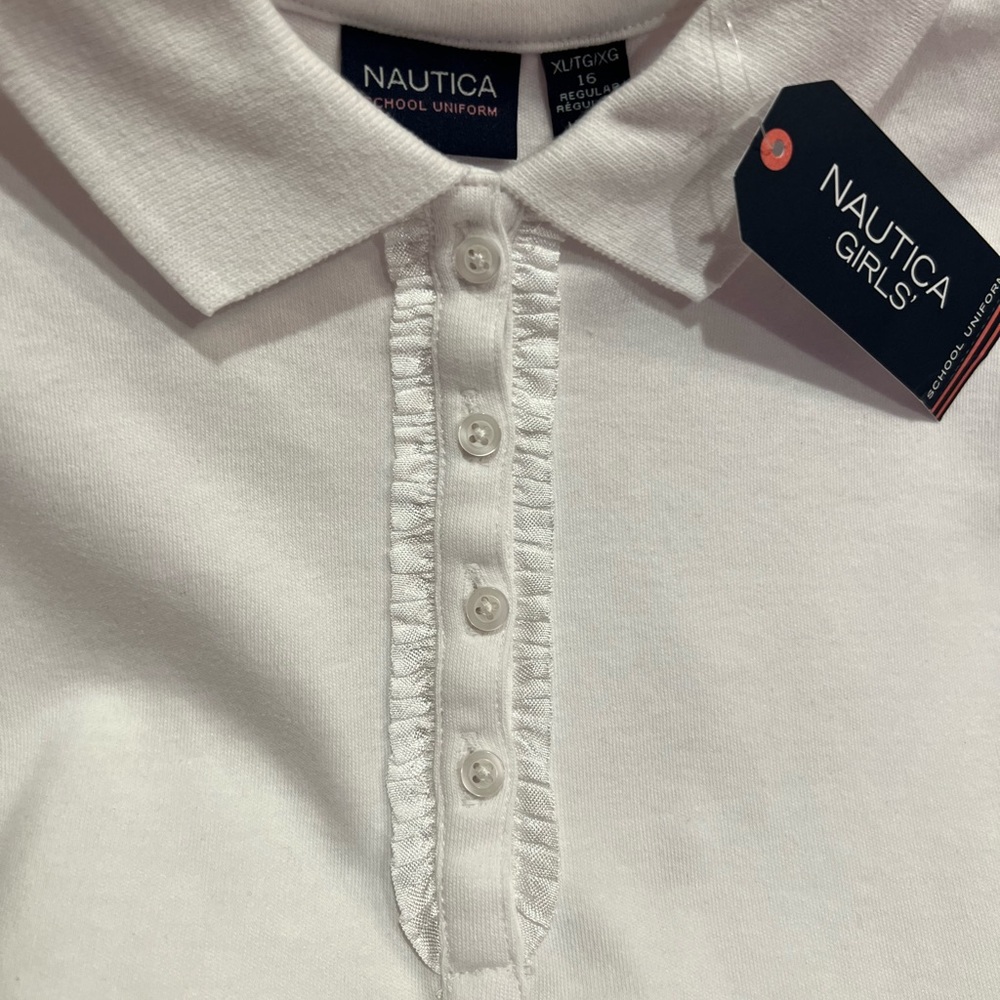 Nautica XL (16) girls shirts